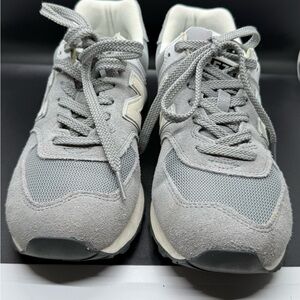 New Balance Gray and White Athletic Shoes